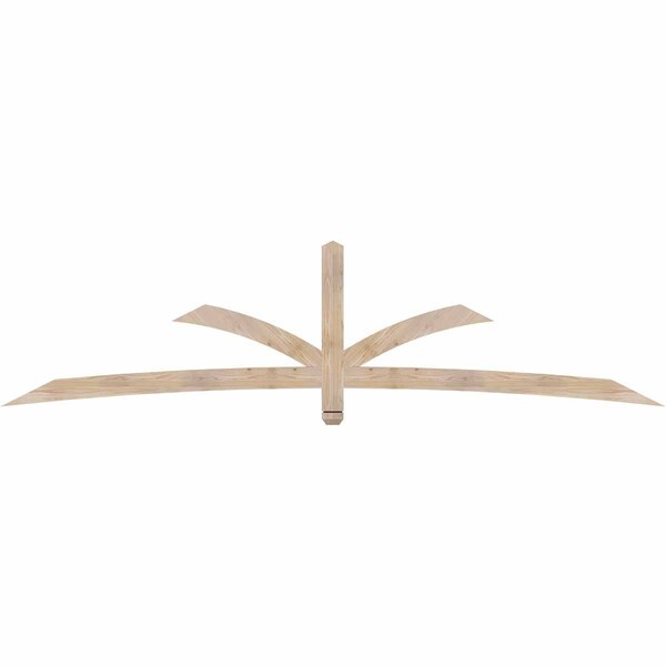 Ekena Millwork Davenport Smooth Timber Gable Bracket, Douglas Fir, 108"W x 27"H x 1 1/2"D x 3 1/2"F, 6/12 Pitch GBW108X27X0204DAV00SDF - main
